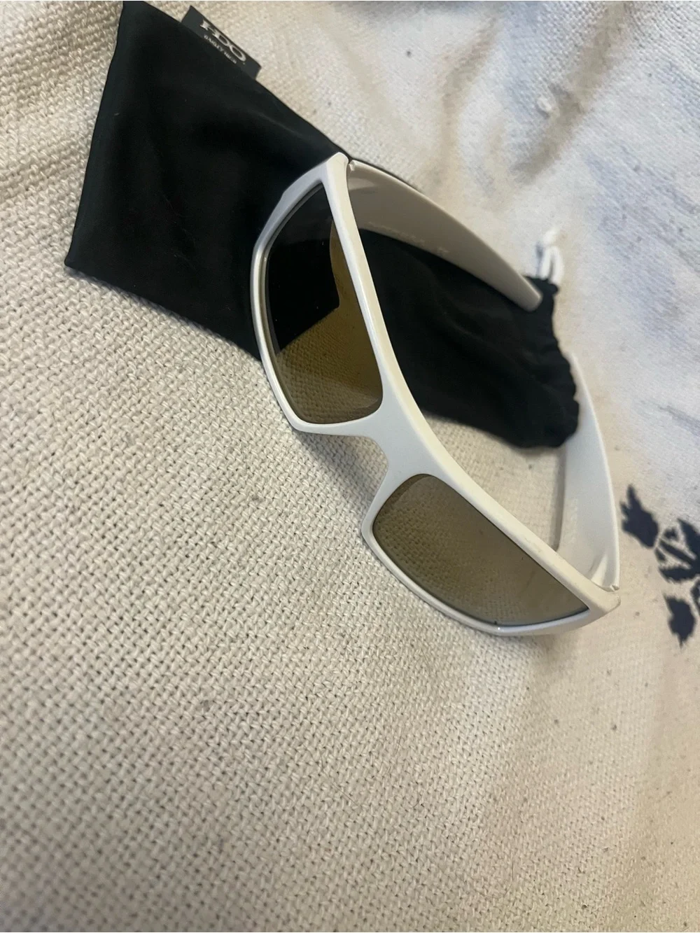 Oakley Gascan White Sunglasses with Brown Lenses